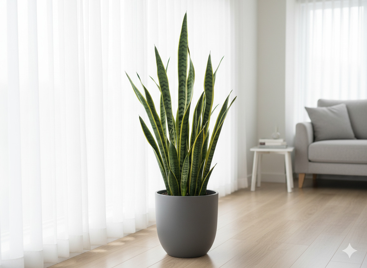 Snake Plant Sansevieria indoor plant